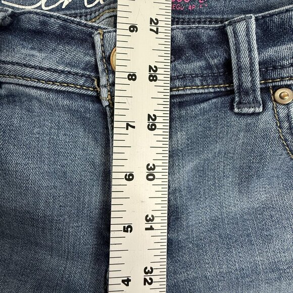 INC Jeans Womens 8P Boot Leg Regular Fit Blue Mid Rise Stretch Petite 30x28 - Picture 7 of 10